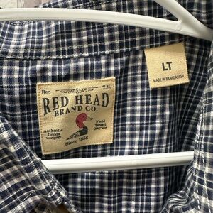 RedHead Men's Navy Plaid Shirt